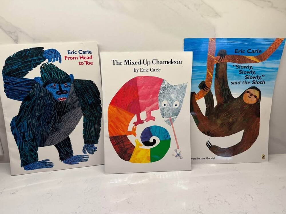 Lot of 3 Eric Carle Large Paperback Childrens books